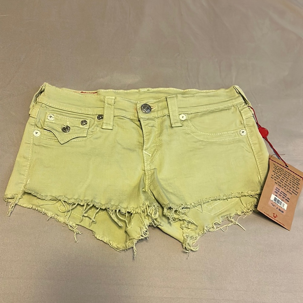 True Religion cut off shorts, size 27